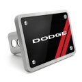 Dodge Graphic Black Plate Billet Aluminum 2 Inch Tow Hitch Cover For Suv And Truck