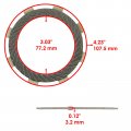 Caltric Clutch Friction And Steel Plates Kit Compatible With Kawasaki Klx110 Klx110-a 2003 2004 2005 2006-2009