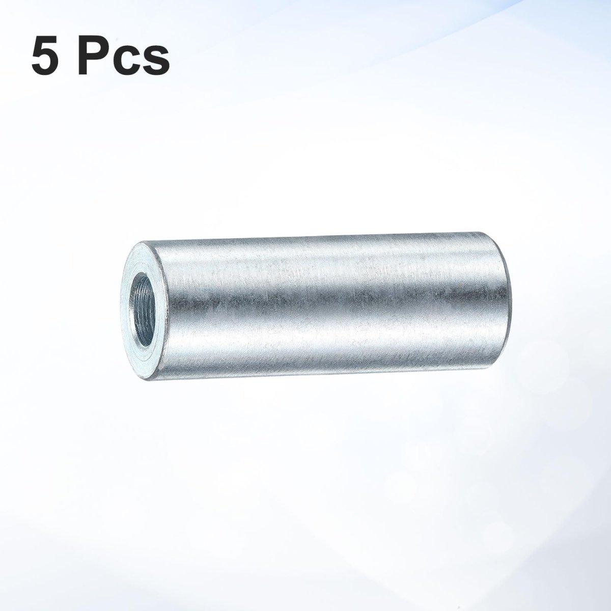 5 Pcs Galvanized Steel Spacer 3 8 Bore X 4 Od 2 Length Unthreaded Standoff Bushing Plain Finish Round Metal Fits M12 Screws
