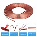 Uxcell Flexible Molding Trim Self Adhesive 33ft X 0 31inch Peel And Stick Metallic Mirror Frame Pvc Metal For Wall Car Door