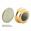 Prime-line J 4570 1 In Cast Brass Bright Wall Stop With Convex Bumper Single Pack