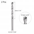 Uxcell Solid Carbide Drill Bits 2 5mm C2 K20 Tungsten Jobber Straight Shank Drilling Tool For Stainless Steel Aluminum Iron
