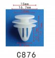 Autobahn88 Door Trim Panel Push-type Clip Compatible With Honda Oem 91560sz3003 Pack Of 20