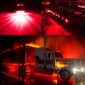 Usonline911 20pcs 3 4 Round Led Clearance Side Marker Lights For Truck Trailer Rv 10pcs Amber And Red