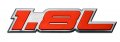 Erpart 1 8l Liter Embossed Red On Highly Polished Silver Real Aluminum Auto Emblem Badge Nameplate Compatible With Honda Nissan