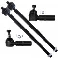 4pcs Front Inner And Outer Tie Rods Suspension Kit Fit 1997-2000 Ford Contour 1999-2002 Mercury Cougar For Mystique 