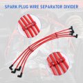 Jdmspeed Engine Spark Plug Wire Separator Divider 8mm 9mm 10mm Red 12pcs Replacement For 8 Cylinder Vehicles Racing Car