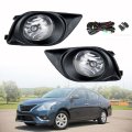 2-pack Fog Lights Assembly With Wiring And Switch Kit Replacement For Ver-sa Sedan 2012-2014 