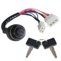 Golf Cart Ignition Switch With Keys J17-82508-20 J10-82508-20 Replacement For Yamaha 1979-1989 G1 2-cycle Gas Models 