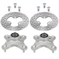 Front Left And Right Wheel Hubs Brake Discs For Honda Trx250x Trx400x 2009-2014 Sportrax Trx250ex Trx400ex 2001-2008 