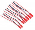 Yxq 20pairs Jst 2 Pin Male Female Connector 22awg Red And Black 150mm Wire For Rc Plane Battery