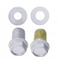 Rear Driveshaft Retaining Bolts M12x16 And M10x16 With Washers Replacement For Can Am Carbon Steel Hexagon Silver 