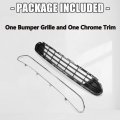 Kuafu Bumper Grille And Chrome Trim Compatible With 2010-2012 Ford Fusion Hybrid S Se Sel Sedan 4-door Replacement For