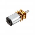 Uxcell Micro Speed Reduction Motor Dc 12v 1000rpm With Full Metal Gearbox 0 18a Electric Gear Box 2 Terminals For Diy Rc