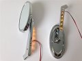Httmt- Chrome Led Turn Signal Oval Mirrors Fit Compatible With Suzuki Gsxr600 750 1000 1100 P N Mt207 Ttt004-cd