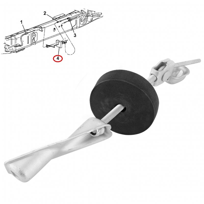 Akozon Parking Brake Cable Tensioner Fit For Dodge 1500 2500 3500 52122296aa
