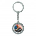Graphics More Superman Vote For Lex Keychain Spinning Round Chrome Plated Metal