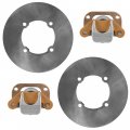 Caltric Calipers With Brake Discs Front Right And Left Compatible Polaris Xpress 300 Xplorer