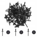 Uxcell 50pcs 6mm Hole Dia Plastic Rivets Door Bumper Fender Car Fastener Clip For Bmw