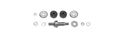 140633 Accessory Kit For Shock Absorber Installation Durable Metal Hardware Replacement And Repair 1 Pack 