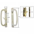 Technologylk Stb Sliding Glass Patio Door Handle Set With Mortise Lock Beige Non-keyed 3-15 16 Screw Holes