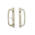 Technologylk Stb Sliding Glass Patio Door Handle Set With Mortise Lock Beige Non-keyed 3-15 16 Screw Holes 