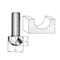 Uxcell 1 2 Inch X 1-1 4 Carpenter Double Flute Round Nose Cove Box Router Bit Cutting Tool