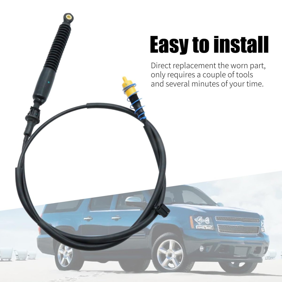 Saihisday 20787608 Lower Transmission Gear Shift Cable Replacement For Cadillac Escalade Esv Ext 2007-2014 Chevy Suburban 1500