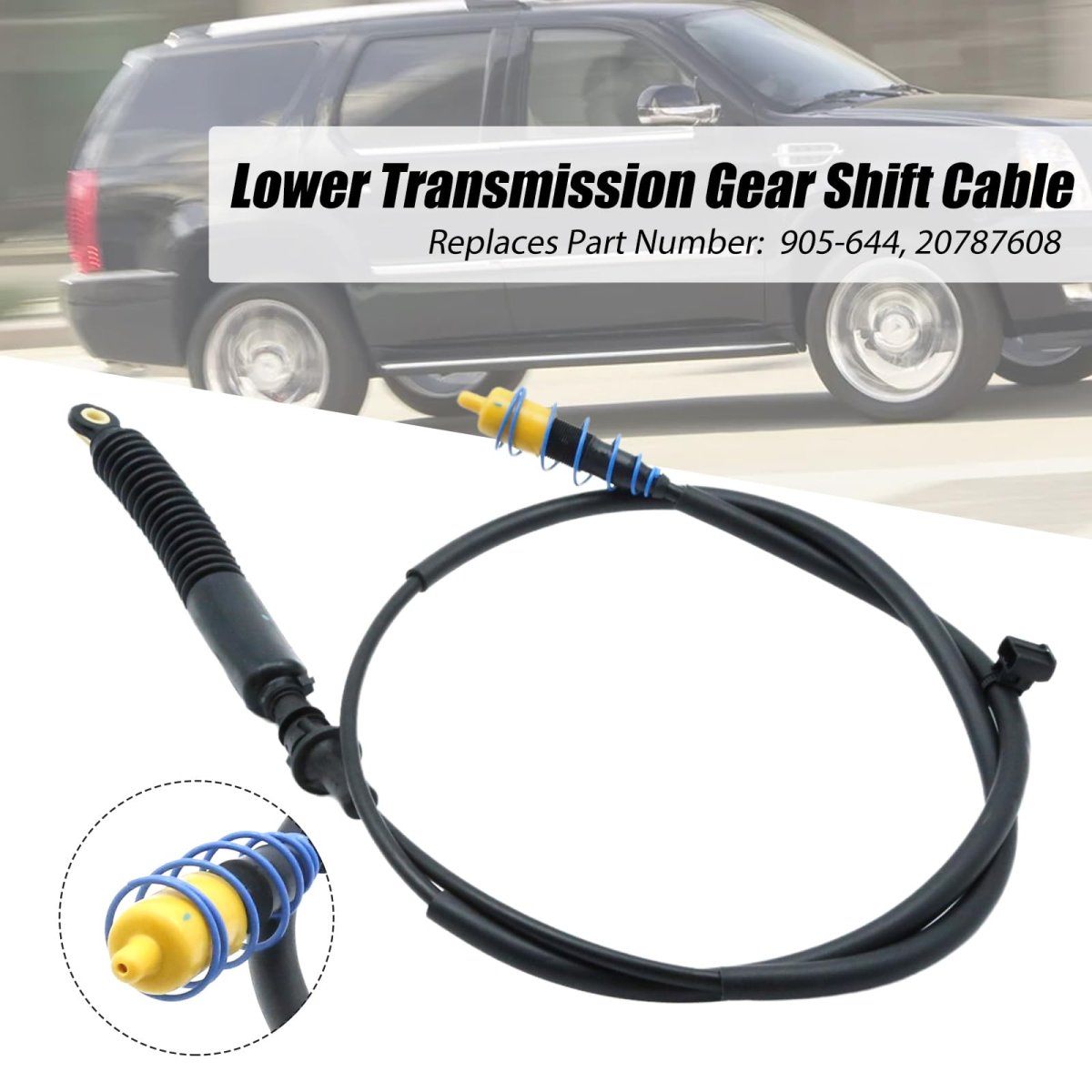 Saihisday 20787608 Lower Transmission Gear Shift Cable Replacement For Cadillac Escalade Esv Ext 2007-2014 Chevy Suburban 1500