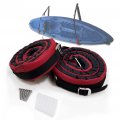 Xkh- Heavy-duty Garage Storage Kayak Surf Red Strap Padded Wall Paddleboard Hanger Sling P N Kayak-w05-bk Red