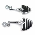 Smt-chrome Long Angled Adjustable Peg Mounting Kit U Shape Footrest Foot Pegs Compatible With V-star Roadstar Suzuki Boulevard