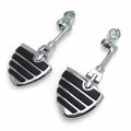 Smt-chrome Long Angled Adjustable Peg Mounting Kit U Shape Footrest Foot Pegs Compatible With V-star Roadstar Suzuki Boulevard