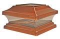 Woodway Solar Fence Post Cap 6 X With Powerful Led Light Copper Outdoor For Deck Or 