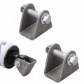 2pcs Steel Base Motorcycle Dirt Pit Bike Atv Go Kart Shock Absorption Suspension Bracket Mounting Seat Bar Pin Eliminator 