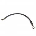 Uxcell Black Metal 55cm Length Brake Hose Oil Fuel Line Tube For Motorcycle