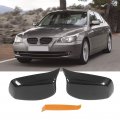 Car Side Mirror Covera Rearview Capa Left Right Door Cover Outside Rear View Trim 51167078360 For 5 6 Series E60 E61 E63 E64