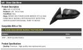 Left Driver Side Power Mirror Turn Signal Heated With Blind Spot Compatible 2021-2023 Hyundai Elantra