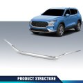 Front Grille Middle Side Molding Trim For Hyundai Santa Fe 2021-2023