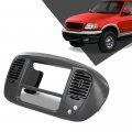 G-plus Center Dash Radio Bezel Grey Compatible With 1997-2003 Ford F150 Expedition