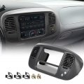 G-plus Center Dash Radio Bezel Grey Compatible With 1997-2003 Ford F150 Expedition