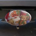 Christmas Holiday Santa Teddy Bears Toys Oval Tow Trailer Hitch Cover Plug Insert
