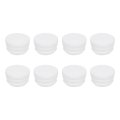 8pcs Round Plastic Hole Plugs 0 87 In Dia Rubber End Caps Pipe Tube Inserts For Chair Legs Metal Post Furniture White 