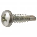Everbilt 8 X 1 2 In Zinc-plated Pan-head Phillips Self-drilling Drive Sheet Metal Screw 