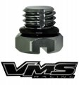 Vms Racing 01-16 Gunmetal Billet Air Bleed Bleeder Screw Plug For Fuel Filter Housing Compatible With Gmc Sierra 2500 3500 Hd