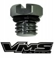 Vms Racing 01-16 Gunmetal Billet Air Bleed Bleeder Screw Plug For Fuel Filter Housing Compatible With Gmc Sierra 2500 3500 Hd