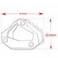Mokiton Motorcycle Side Stand Extension Kickstand Plate Compatible With Yamaha Yzf R1 2015-2023 Foot Pad Support Enlarger