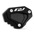 Mokiton Motorcycle Side Stand Extension Kickstand Plate For Yamaha Yzf R1 2015-2023 Foot Pad Support Enlarger Yzf-r1 Yzfr1