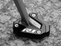 Mokiton Motorcycle Side Stand Extension Kickstand Plate Compatible With Yamaha Yzf R1 2015-2023 Foot Pad Support Enlarger