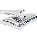 Uxcella 2pcs Chrome 10mm 8mm Motorcycle Scooter Cruiser Rearview Side Mirrors