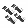Uxcell Spring Loaded Toggle Latches Lock Hasp Catch 68mm Length For Cabinet Box Case Chest Trunk Chrome-plated Iron Pack Of 4